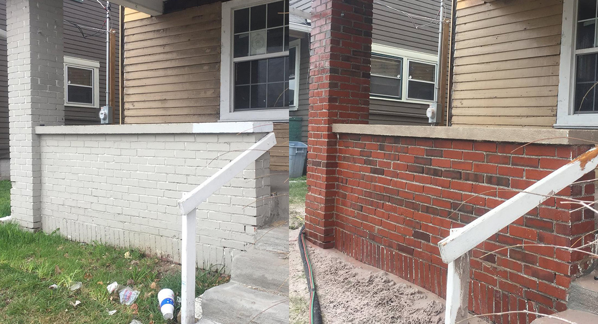 Texas Blast Away residential dustless blasting project